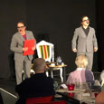 „Kaffee mit Kafka” mit den Goldfarb-Zwillingen: Fünf Vorhänge & Standing Ovation. Ein volles Haus, eine fantastische Stimmung – einfach genial! Das Publikum war begeistert.